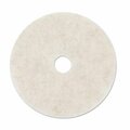 Overtime 24 in. dia Ultra High-Speed Natural Hair Floor Pads - Natural, 5PK OV3191936